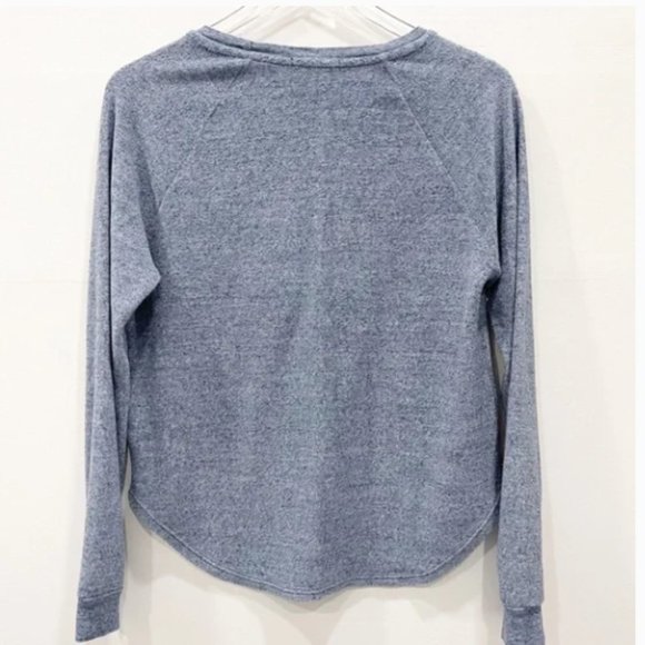 Marine Layer Relaxed Fit Somers Sweatshirt Blue Denim Nep Medium - Picture 3 of 7